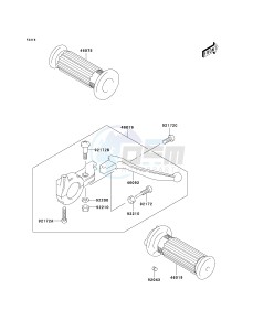 KDX 50 A (A6F) A6F drawing HANDLE LEVER