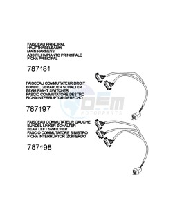 DJANGO 125 SPORT drawing PLUG WIRING HARNESS