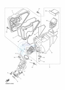 YBR125ESD (3D9B) drawing INTAKE