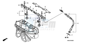 CBR600RRB drawing FUEL INJECTOR