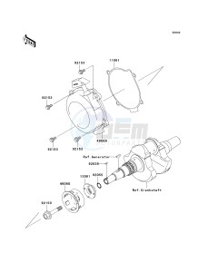 KVF 750 A [BRUTE FORCE 750 4X4] (A1) A1 drawing RECOIL STARTER