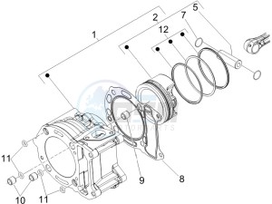 Runner 200 VXR 4t Race e3 (UK) UK drawing Cylinder-piston-wrist pin unit