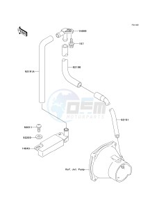 JH 750 F [SUPER SPORT XI] (F1-F2) [SUPER SPORT XI] drawing BILGE SYSTEM