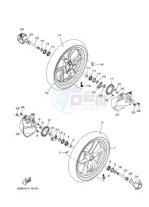 MWS150 MWS150-A TRICITY 155 (BB89) drawing FRONT WHEEL