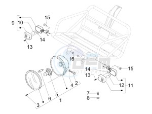 Liberty 50 4t ptt - (D) Germany drawing Head lamp - Turn signal lamps