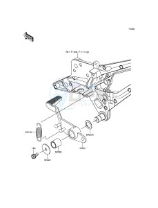 Z800 ABS ZR800DDS UF (UK FA) XX (EU ME A(FRICA) drawing Brake Pedal