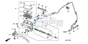 CB1300SA9 Australia - (U / ABS BCT MME TWO) drawing CLUTCH MASTER CYLINDER