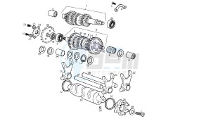 SENDA SM DRD RACING - 50 CC 2T EURO2 drawing GEAR BOX