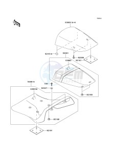 ZX 1200 B [NINJA ZX-12R] (B1-B4) [NINJA ZX-12R] drawing SEAT