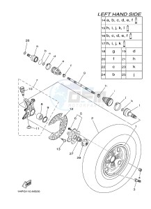 YFM550FWAD YFM5FGPD GRIZZLY 550 EPS (1HSE 1HSF) drawing FRONT WHEEL