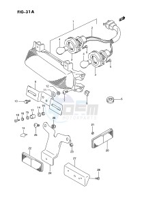 GSX-R750W (E2) drawing TAIL LAMP (MODEL R S)