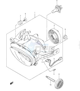 VZ800L1 drawing HEADLAMP ASSY (VZ800L1 E24)