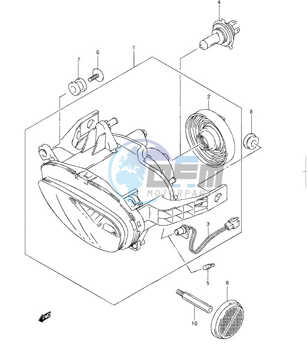 HEADLAMP ASSY (VZ800L1 E24)