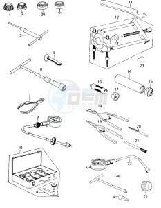 KZ 400 H (H1) drawing SPECIAL SERVICE TOOLS "A"