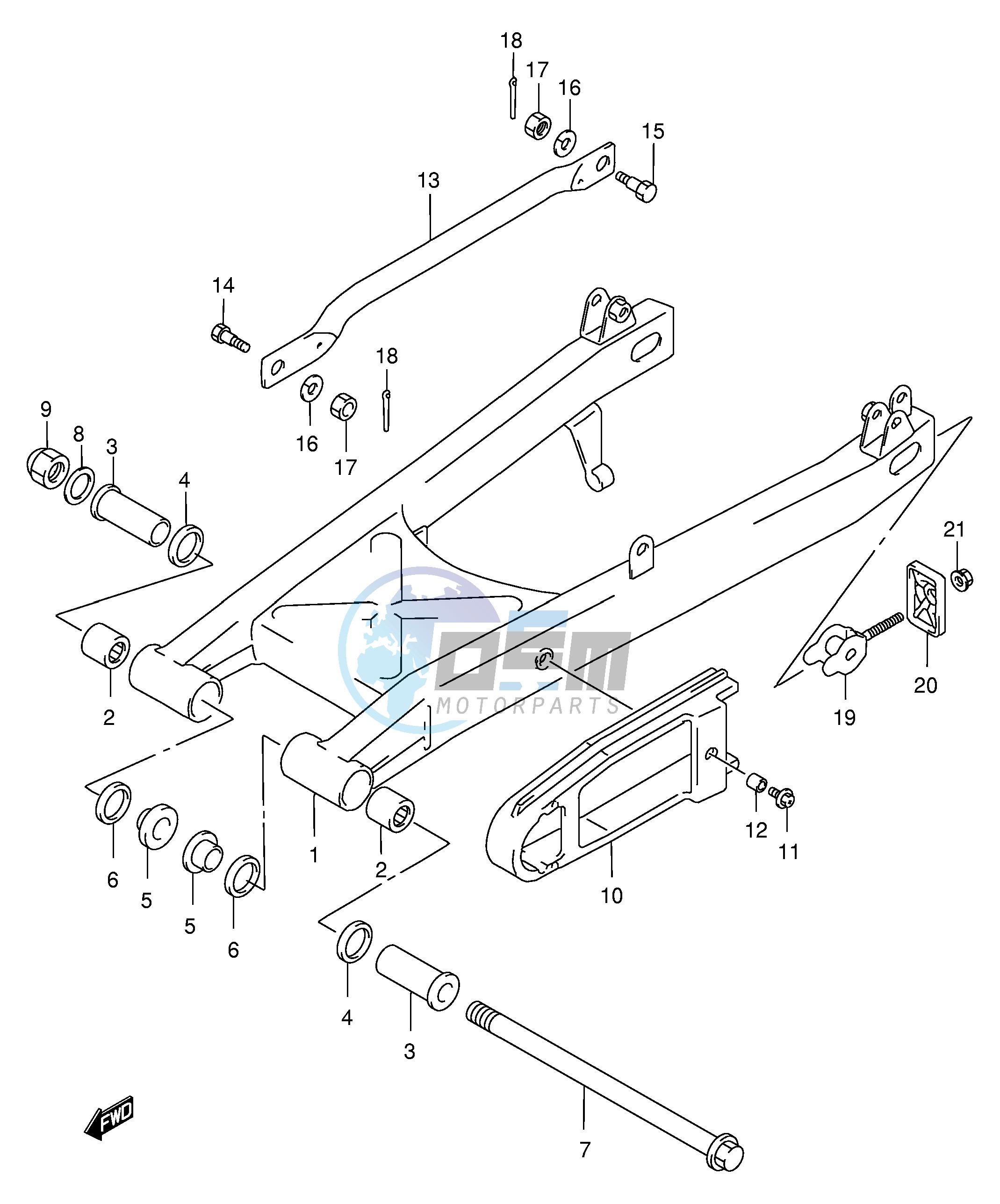 REAR SWINGING ARM