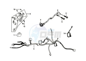 MIO 50 45KMH drawing CDI - WIRING HARNASS / IGNITION LOCK