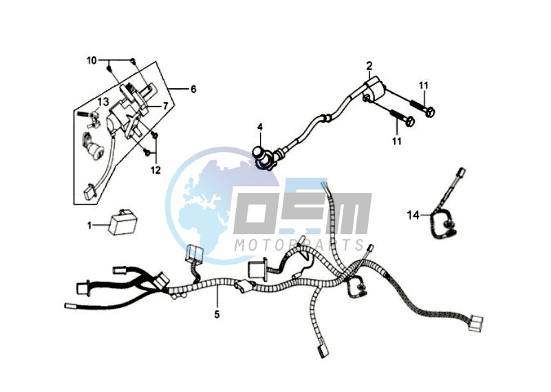 CDI - WIRING HARNASS / IGNITION LOCK