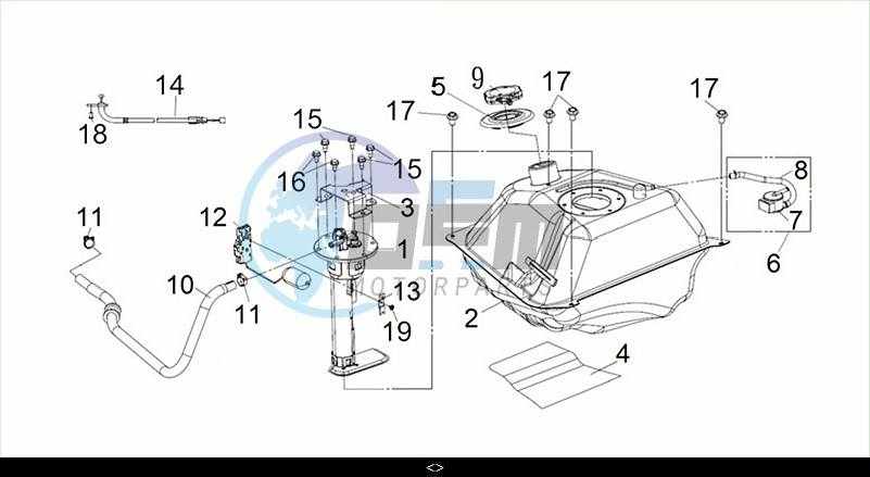 FUEL TANK / MAXSYM TL 508 (TL50W2-EU) (M2)