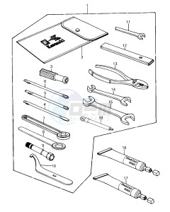 KZ 550 C [LTD] (C1-C2) [LTD] drawing OWNER TOOLS -- 80-81 C1_C2- -