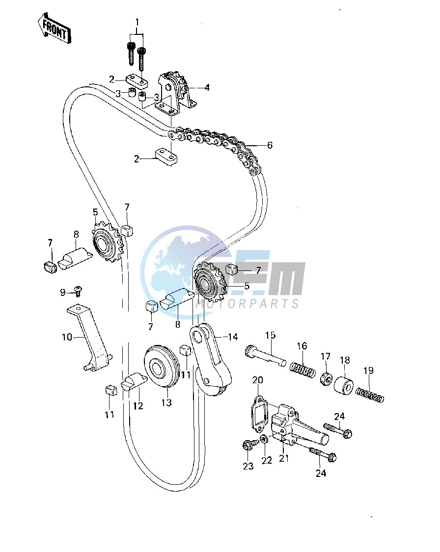 CAM CHAIN_TENSIONER -- 79-80 A3_A3A_A4- -