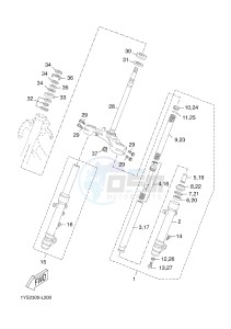 YP125R X-MAX125 X-MAX125 (2ABG 2ABG) drawing STEERING