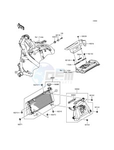 VERSYS 650 ABS KLE650FGF XX (EU ME A(FRICA) drawing Radiator