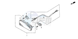 TRX200D FOURTRAX 200 drawing TAILLIGHT