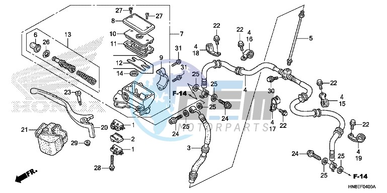 FR. BRAKE MASTER CYLINDER