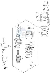 DT 115 drawing Starting Motor (2000 to 2001)