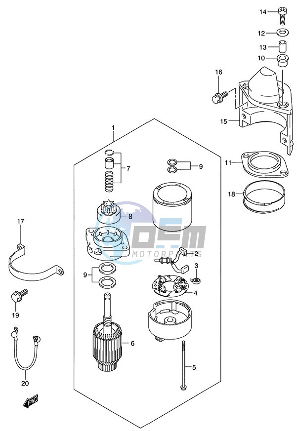 Starting Motor (2000 to 2001)