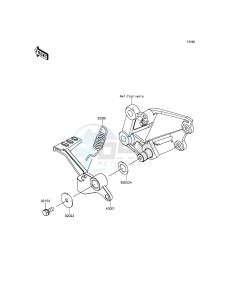 NINJA_300_ABS EX300BDF XX (EU ME A(FRICA) drawing Brake Pedal