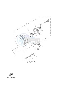 YFM700FWAD YFM7FGPSED GRIZZLY 700 EPS SPECIAL EDITION (1HPV 1HPX) drawing HEADLIGHT