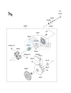 KAF 400 B [MULE 600] (B6F-B9F) B6F drawing DRIVE CONVERTER