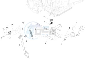 Liberty 125 iGet 4T 3V ie ABS (APAC) drawing Stand/s