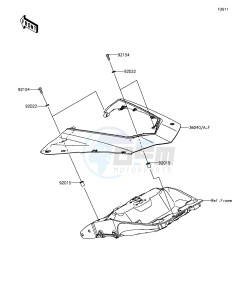 Z1000SX ZX1000LEF FR GB XX (EU ME A(FRICA) drawing Side Covers