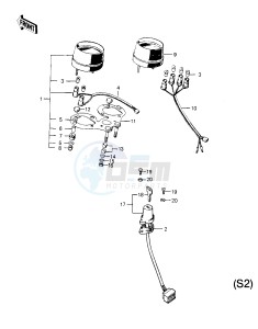 S2 A [MACH II] (-A) 350 [MACH II] drawing METERS_IGNITION SWITCH -- S2- -