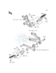 NINJA H2 / NINJA H2 CARBON ZX1000XHFA XX (EU ME A(FRICA) drawing Footrests