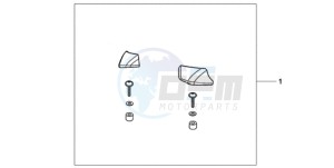 CBF1000TA France - (F / ABS CMF) drawing PILLION ARMREST SET