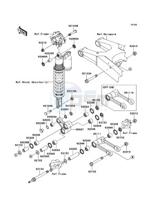 KX450F KX450FEF EU drawing Suspension