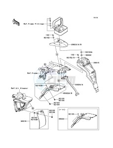 D-TRACKER 125 KLX125DCF XX (EU ME A(FRICA) drawing Rear Fender(s)