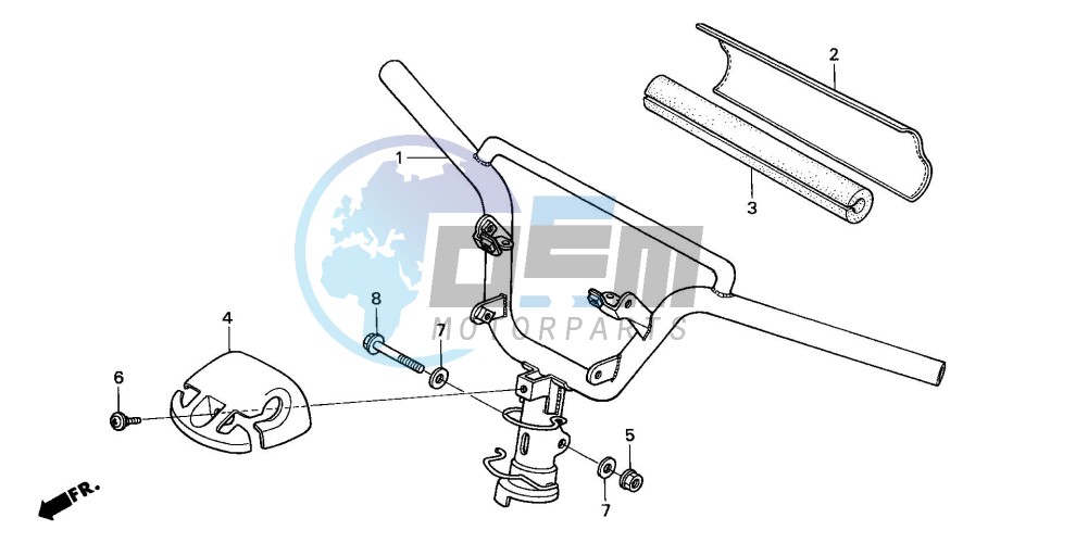 STEERING HANDLE/ HANDLE COVER (2)