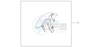 CB1000R9 France - (F / CMF) drawing FRONT FENDER