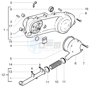 NRG 50 power DD drawing Transmission cover - Belt cooling tube