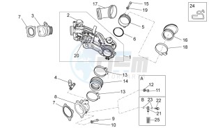 Norge 1200 IE 8V Polizia Stradale drawing Throttle body