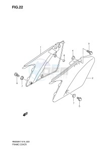 RM250 (E19) drawing FRAME COVER