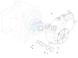 ZIP 50 4T NOABS E4 (EMEA) drawing Flywheel magneto cover - Oil filter