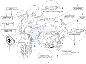 X9 500 Evolution 2006-2007 (USA) drawing Plates - Emblems