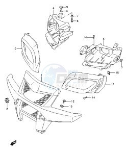 LT-A750XZ drawing FRONT GRILLE