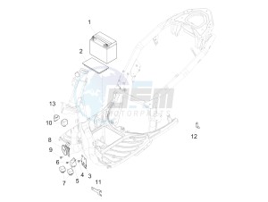 Carnaby 300 4t ie Cruiser drawing Remote control switches - Battery - Horn