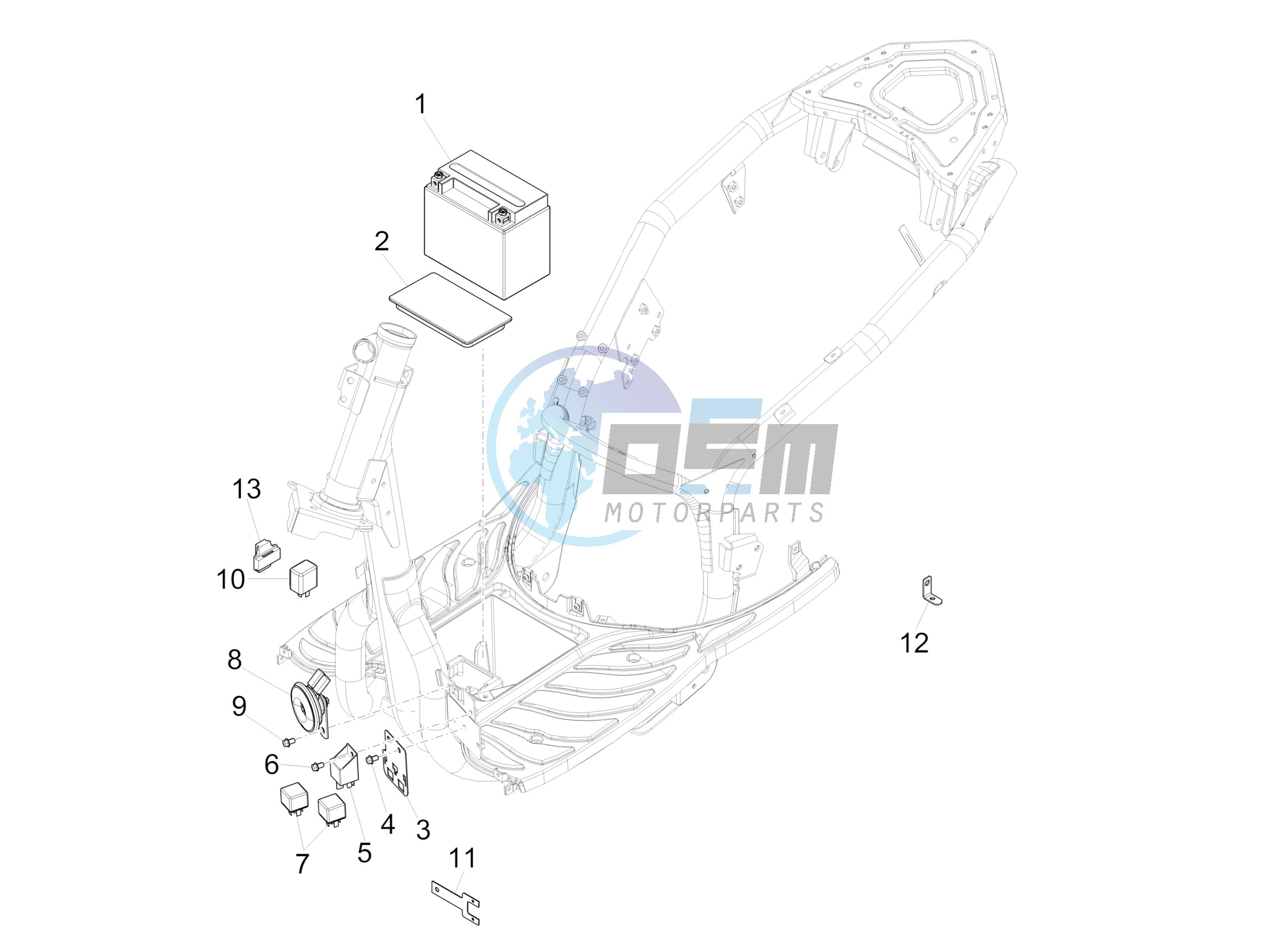 Remote control switches - Battery - Horn